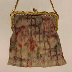 Whiting and Davis Vintage c.20's/30's Multicolor Mesh Handbag